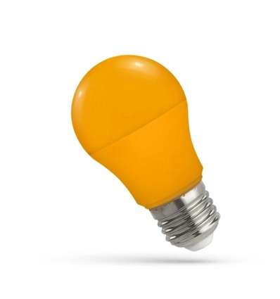 Spectrum 4,9W Orange LED pære - Matteret, E27, A50, 230V