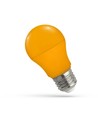 Spectrum 4,9W Orange LED pære - Matteret, E27, A50, 230V