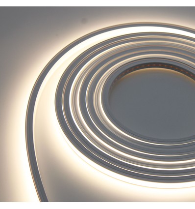 5m 8,5W/m AnyCut Neon Flex 10x10 Neutral hvid LED strip - 12V DC, Ingen klippeafstand