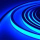 5m AnyCut Neon Flex 10x10 Blå LED strip - 8W/m, 12V, Ingen klippeafstand