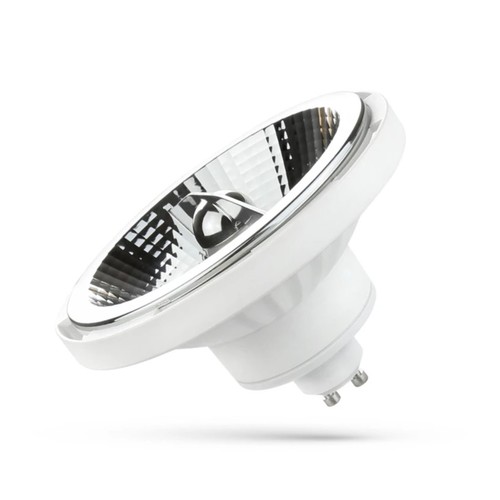 GU10 10W dæmpbar hvid LED spot - AR111, 20°, 3000K