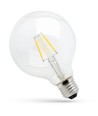 8W E27 LED globepære - Kultråd, klar, Ø12,5 cm, 230V, Spectrum