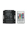 RGBW Sync Controller med 24-knaps RF fjernbetjening - 12V/24V, 4 kanaler, RJ45 synkronisering, IP20