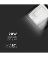 Solpanel LED Projektør 20W - 4000K