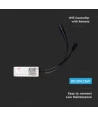 WiFi LED controller med fjernbetjening, 12V/24V - Smart Life, Google Home, CCT/RGB, 72-144W