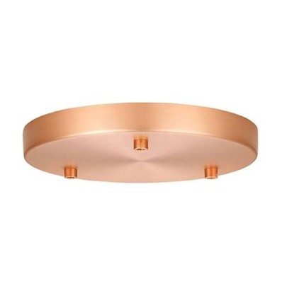 Halo Design - Ø22 Roset til 3 lamper - kobber