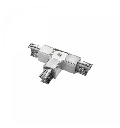 3-faset SPS-2 T-T2 samler, justerbar venstre - Hvid, IP20, aluminium, til skinnesystem