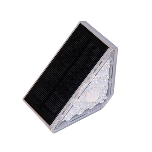 2 stk. Solcelle sensor trappelys - Bevægelse + skumringssensor, IP54