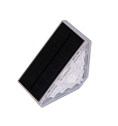 2 stk. Solcelle sensor trappelys - Bevægelse + skumringssensor, IP54