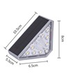 2 stk. Solcelle sensor trappelys - Bevægelse + skumringssensor, IP54