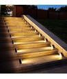 2 stk. Solcelle sensor trappelys - Bevægelse + skumringssensor, IP54