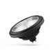 GU10 AR111 14W LED spot - 40° spredning, sort