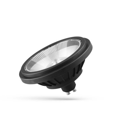 GU10 AR111 14W LED spot - 40° spredning, sort
