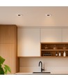 12W Blændfri RA90 CCT Downlight Ø86mm - 3 lyskulører, hvid front, Hul: Ø75mm, Honeycomb