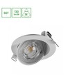 6,5W Ø8,2cm MOBILO LED indbygningsspot - 130lm/W, CCT, 36° justerbar, hvid kant