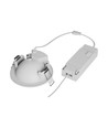 6,5W Ø8,2cm MOBILO LED indbygningsspot - 130lm/W, CCT, 36° justerbar, hvid kant
