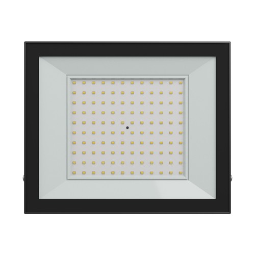 Noctis Lux 4 projektør 100W - kold hvid, 230V, IP65, 251x207x26mm, sort