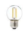 2W LED kronepære - G40, kultråd, klart glas, E27