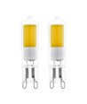 Outlet: EGLO G9 COB LED Pære 2W i 3000K, 200LM (Klar Glas) - 2-Pak