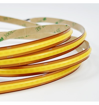 5m 10W/m FreeCut COB Varm hvid LED strip - 12V DC, Ingen klippeafstand