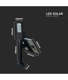 50W Solara LED gadelampe med solcelle - 4000lm, IP65, 4000K, inkl. fjernbetjening og batteri