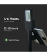 50W Solara LED gadelampe med solcelle - 4000lm, IP65, 4000K, inkl. fjernbetjening og batteri