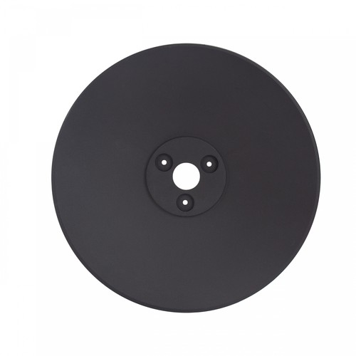 Sort base til Piatta 12W facadebelysning - Ø30cm, højde 3cm, rund, sort, tilbehør til Piatta serien