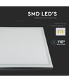 60x60 LED Panel, 40W - 124lm/W, hvid kant