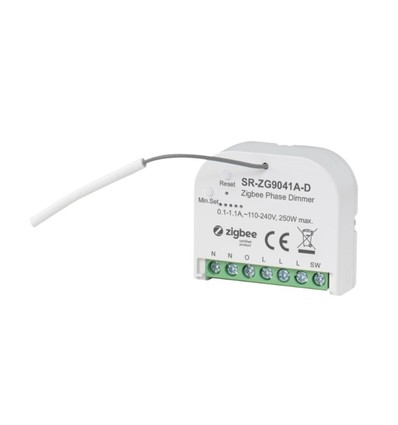 Zigbee Box indbygningsdæmper - 200W LED dæmper, kip-tryk/push dæmp, memory funktion