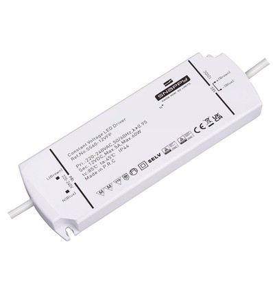 Snappy 60W strømforsyning - 12V DC, 5A, IP44