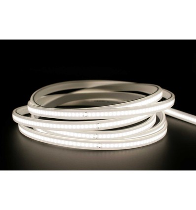 5 m. vandtæt COB strip - 230V, IP67, 360 LED, 10W/m, kan klippes for hver 50cm