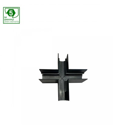 Sort aluminium skinnespot til SHIFT - 48V, IP20