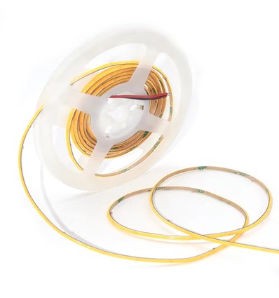 5m 7W/m 3mm COB-LED strip RA93 - 24V DC, IP20, 400 LED pr. meter, COB LED