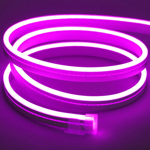 Lilla 8x16 CLIP-ON Neon Flex LED - 8W pr. meter, IP67, 24V