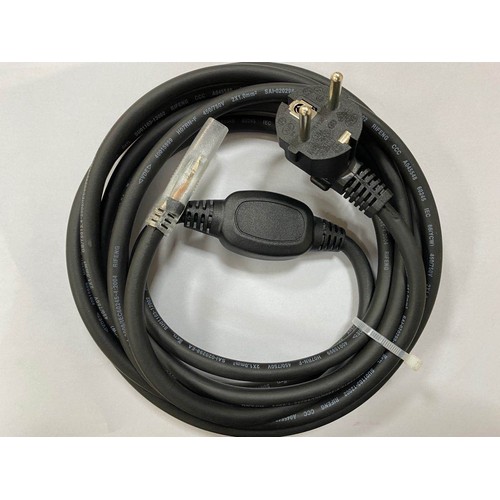 Stik til 230V LED strip (Type Q), IP67 vandtæt - Inkl. endeprop, 2m, 230V