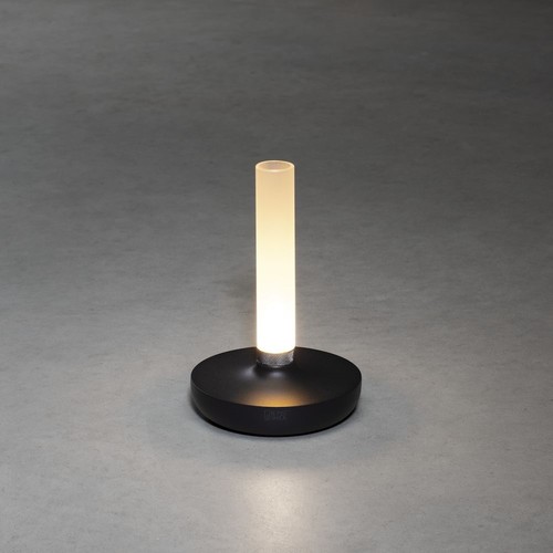 Outlet: Biarritz Opladelig LED Bordlampe M/Dæmp i Sort - Konstsmide