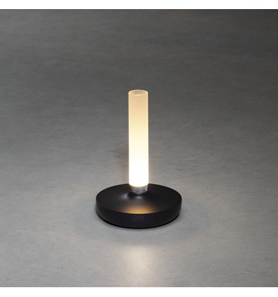 Outlet: Biarritz Opladelig LED Bordlampe M/Dæmp i Sort - Konstsmide