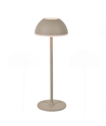 Opladelig LED bordlampe Inde/ude - Beige, touch dæmpbar, 3i1, IP54 udendørs