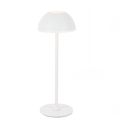 Opladelig LED bordlampe Inde/ude - Hvid, touch dæmpbar, 3i1, IP54 udendørs