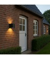 LEDlife CUBIC 6W Dæmpbar væglampe - Sort, firkantet, op/ned, justerbar, inde / ude, IP65, inkl. lyskilde