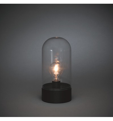 Outlet: B/O Lanterna Batteri LED Bordlampe i Sort - Konstsmide