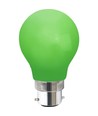Outlet: Farvede B22 LED Pære På 1W i Grøn, Ø55, 230V - 360°