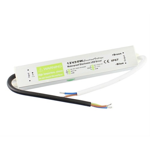 36W / 12V DC strømforsyning - 3A, IP67 vandtæt