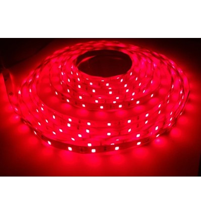 5m 14W/m Rød 660nm LED strip - 24V DC, IP20, 60 LED pr. meter