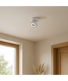 10W Dæmpbar RA98 LED loftspot - Hvid, justerbart, til påbygning