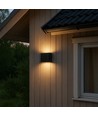 LEDlife DuoLume 8W væglampe - Sort, op/ned, inde / ude, IP65, inkl. lyskilde