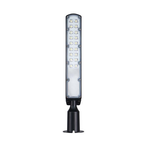 Streetos Slim 30W - Neutral hvid, 230V, 140/85°, IP65, 423x109x76mm, sort, Spectrum.
