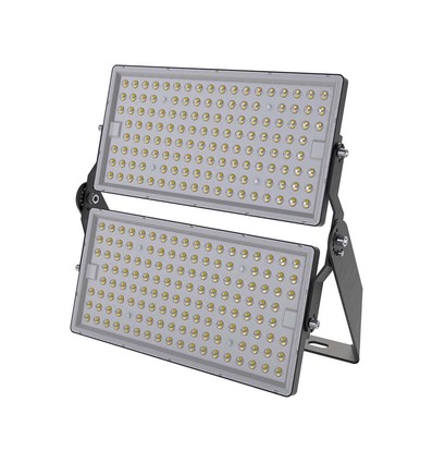 500W Super High Power LED projektør, Samsung LED chip - 135lm/W, 67.500lm, IP65, sort, 4000K, 5 års garanti