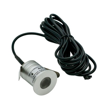 Sauna downlight - 24V DC, RA93, 1,1W, 3m ledning, Hul: Ø3 cm, Mål: Ø3,5 cm