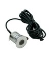 Sauna downlight - 24V DC, RA93, 1,1W, 3m ledning, Hul: Ø3 cm, Mål: Ø3,5 cm